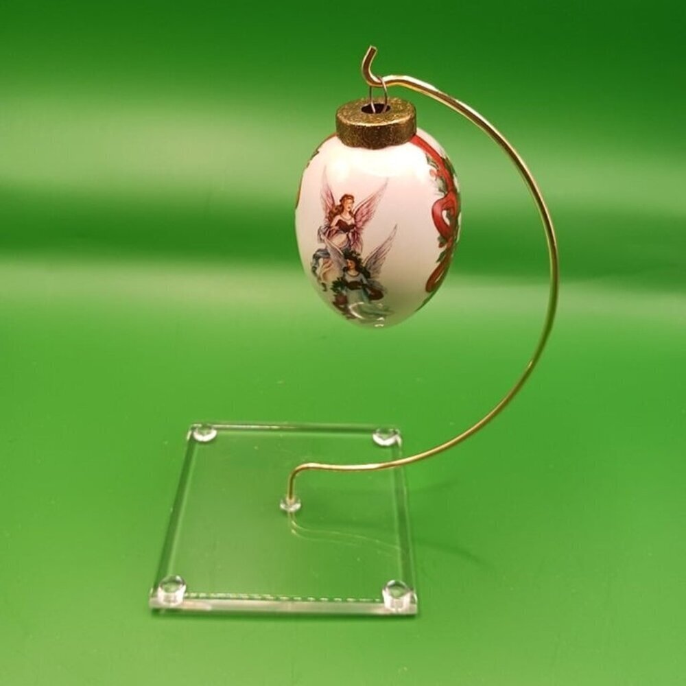 The egg lady hand painted angels 4 sided christmas ornament "2.3/4" - Picture 2 of 6
